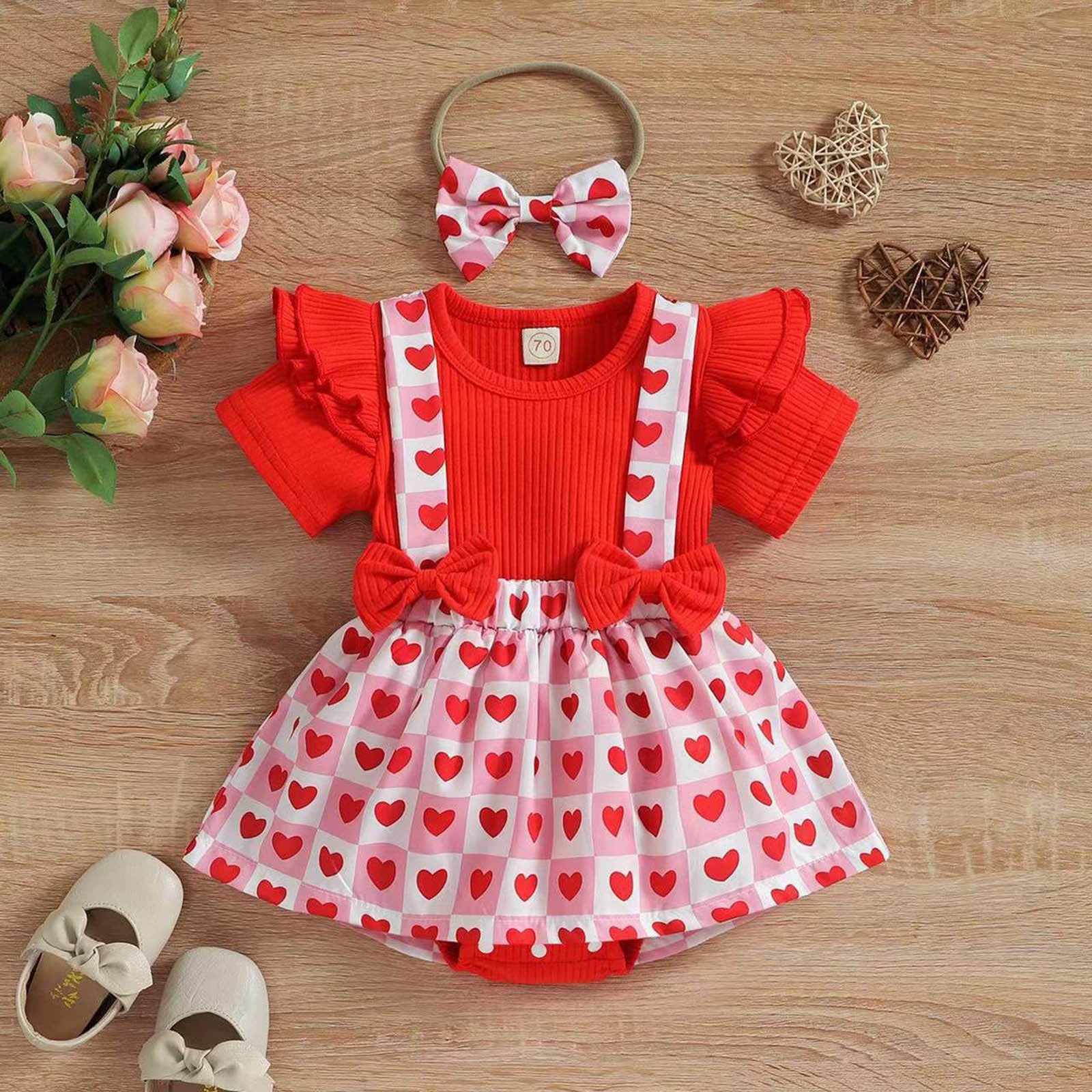 Adorable Infant Baby Bodysuits for Valentine's Day