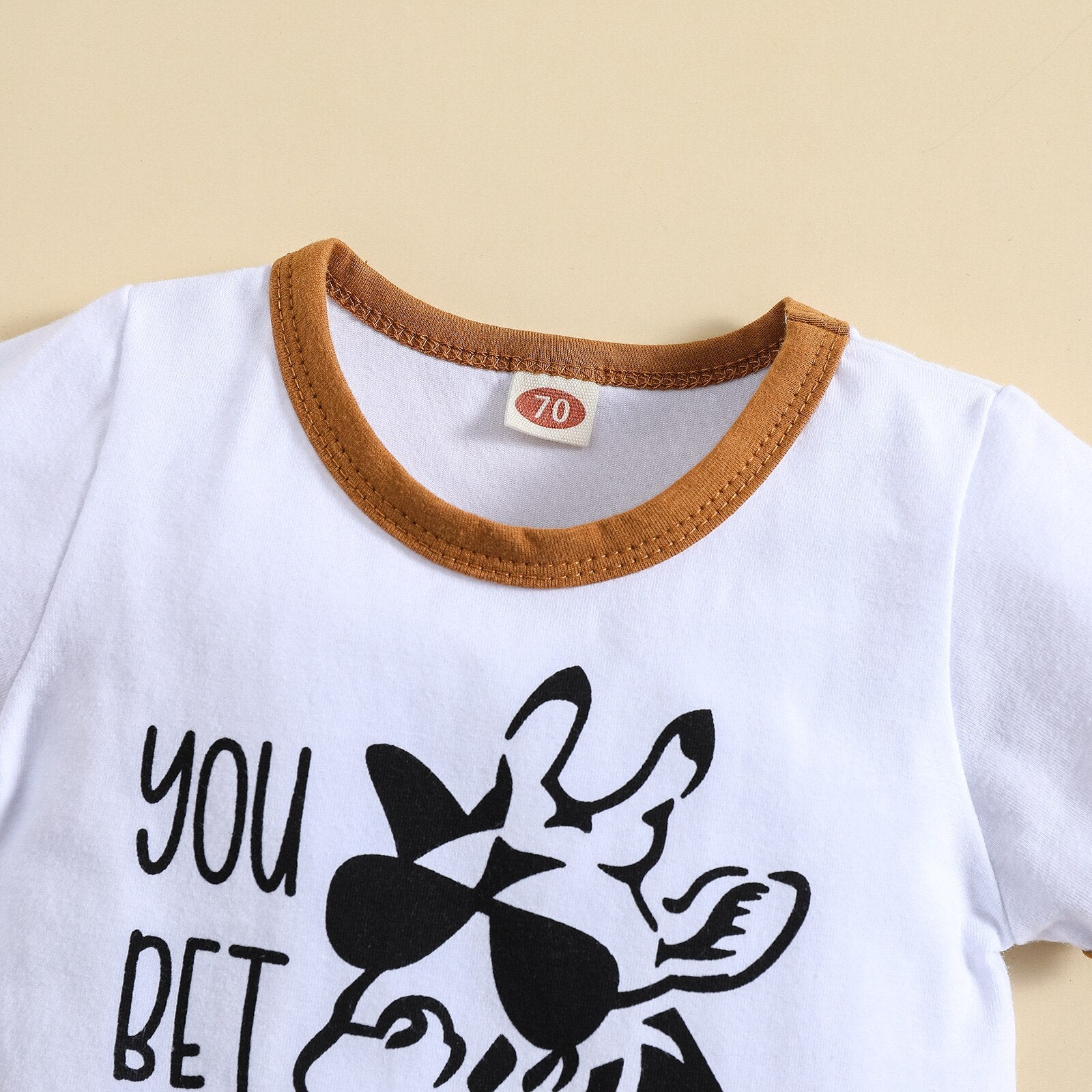 Cute Animal Print Baby Girl 2Pcs Summer Outfit