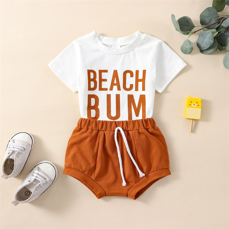 Fashionable Newborn Baby Boys Summer Clothes Set