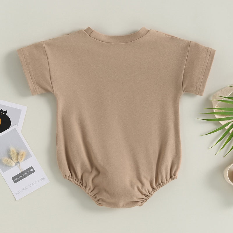 Cute Letter Printed Romper for Baby Boys