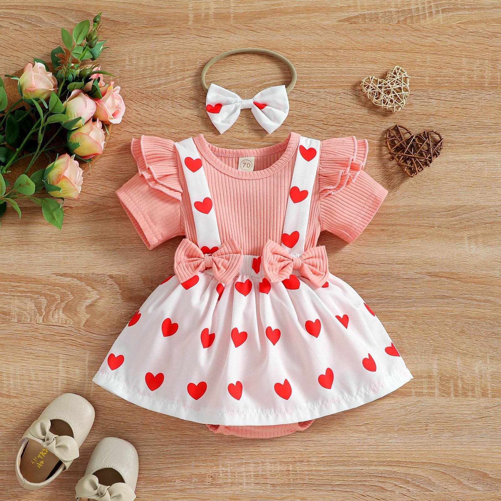 Adorable Infant Baby Bodysuits for Valentine's Day