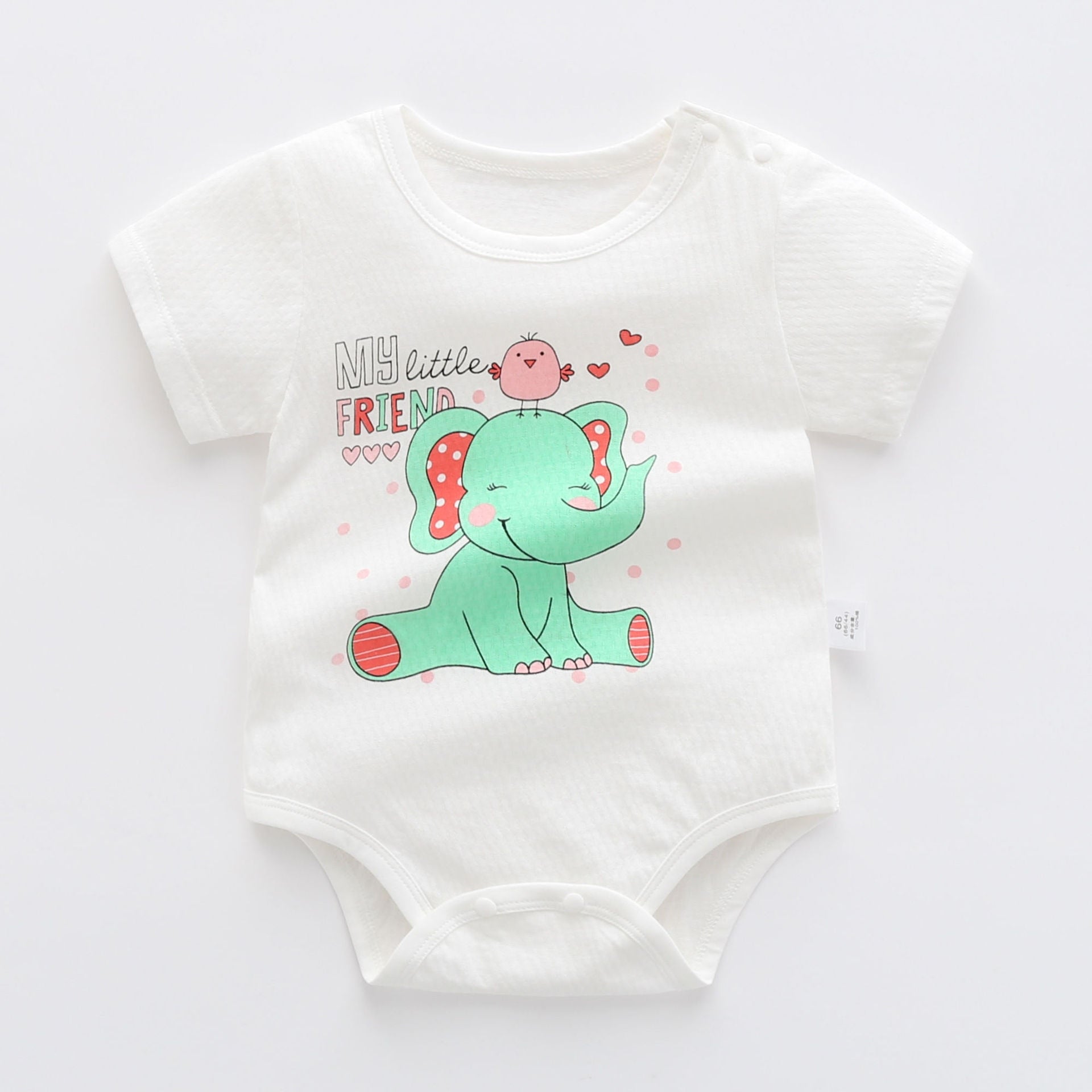 Adorable Cotton Bodysuits for Baby Boys with Cute Cartoon Designs