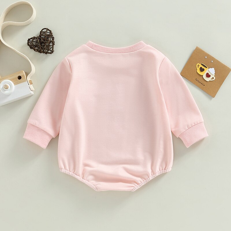 Lovely Autumn Newborn Baby Girls Cartoon Print Rompers