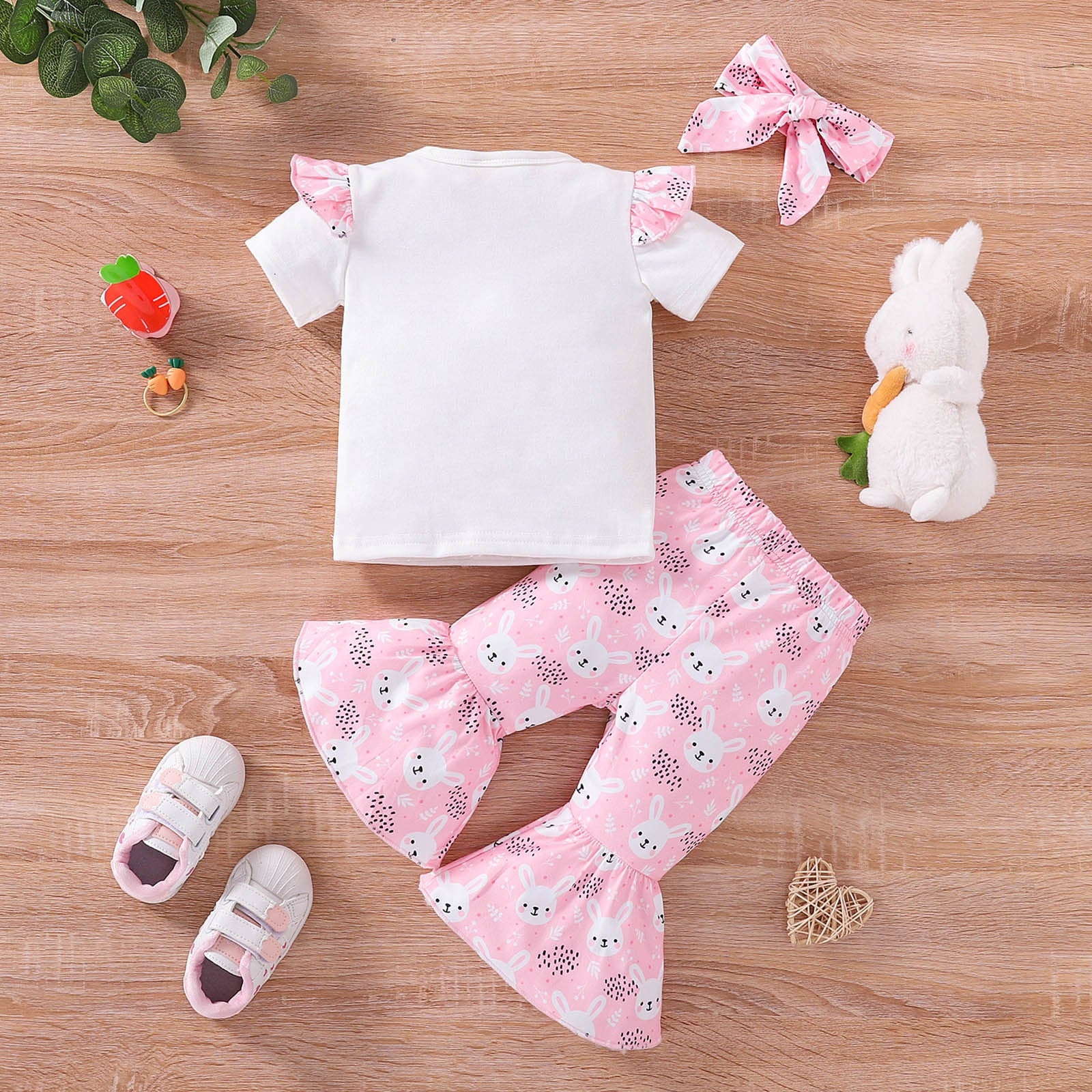 Adorable 3-Piece Summer Clothing Set for Toddler Baby Girls