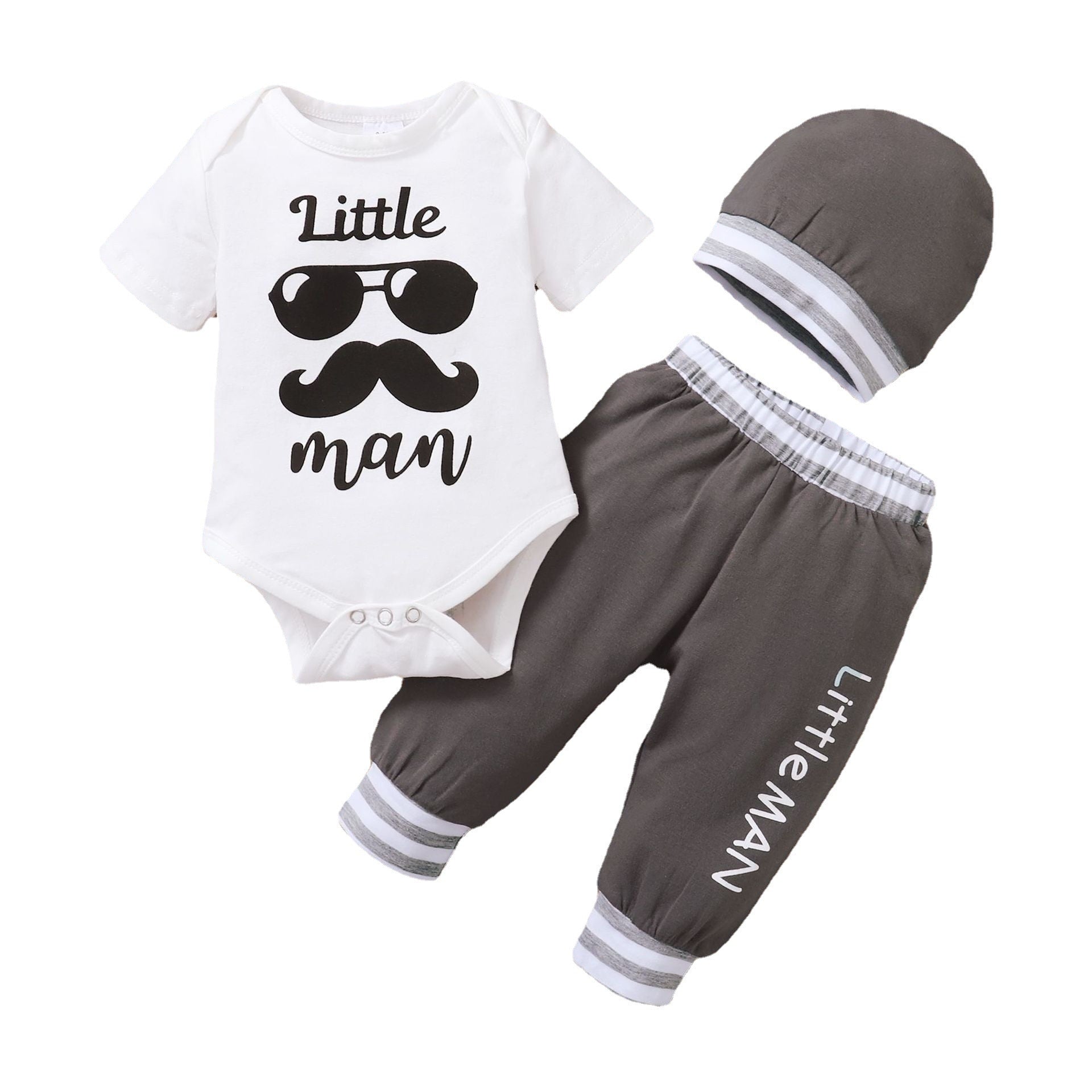 Little Man Baby Boy Clothes Set
