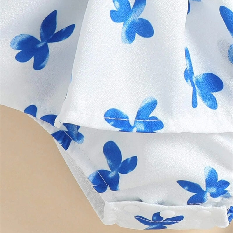 Stylish Summer Bodysuits for Your Little Princess - Flower Print Rompers for Infants and Toddlers