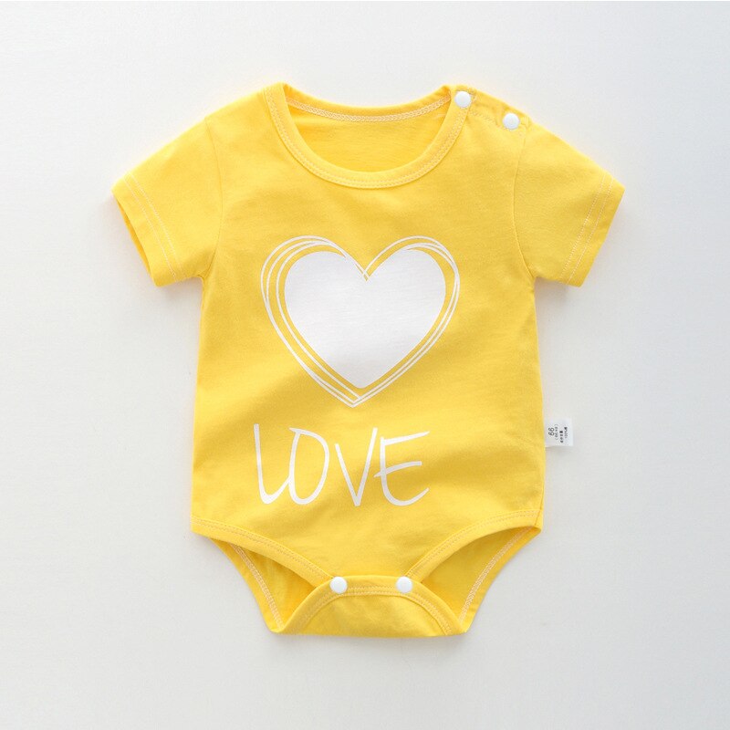 Adorable Summer Cotton Cartoon Rompers for Baby Boys