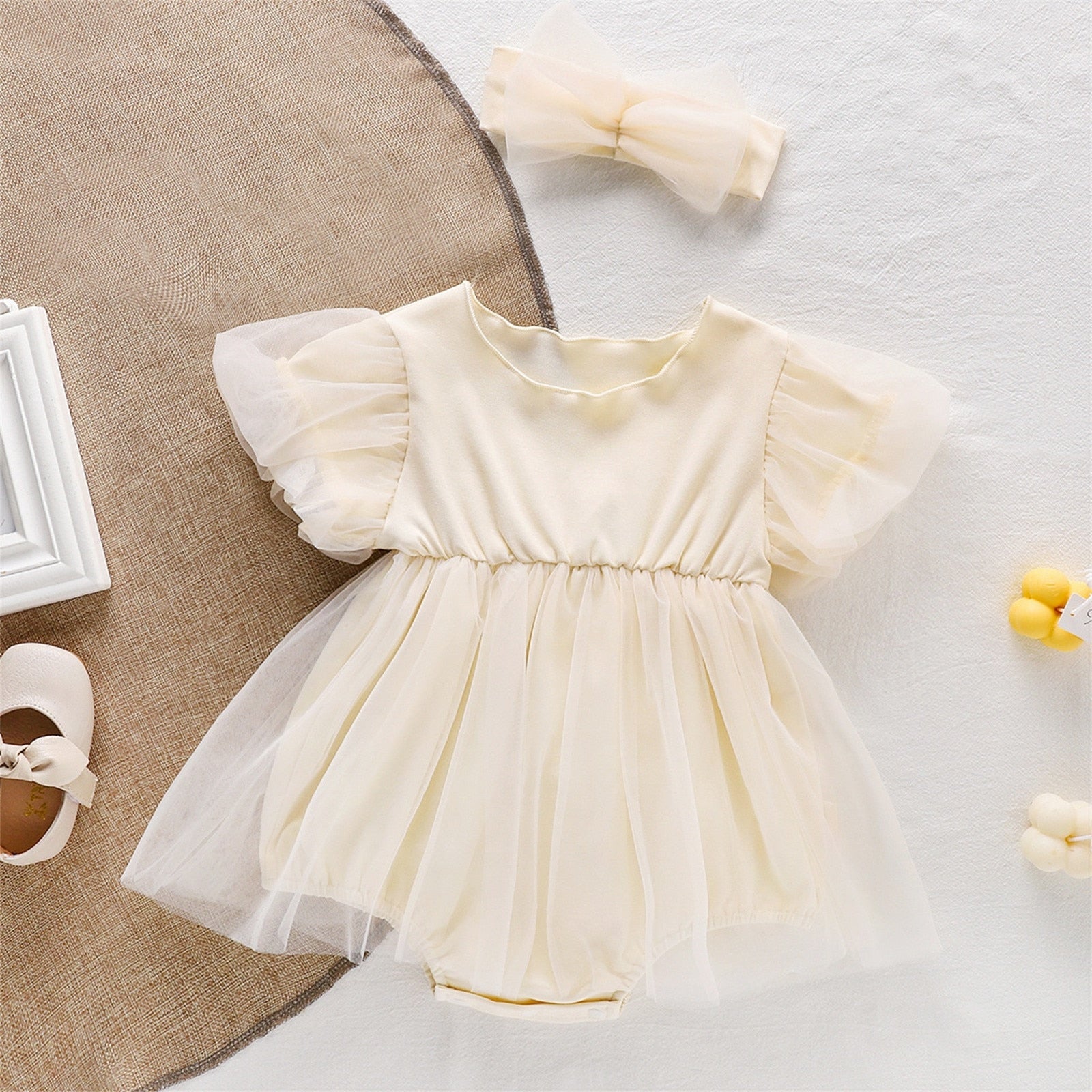 Lace Girls Dress for Newborn Baby Girls - Perfect for Christening and Birthday Parties