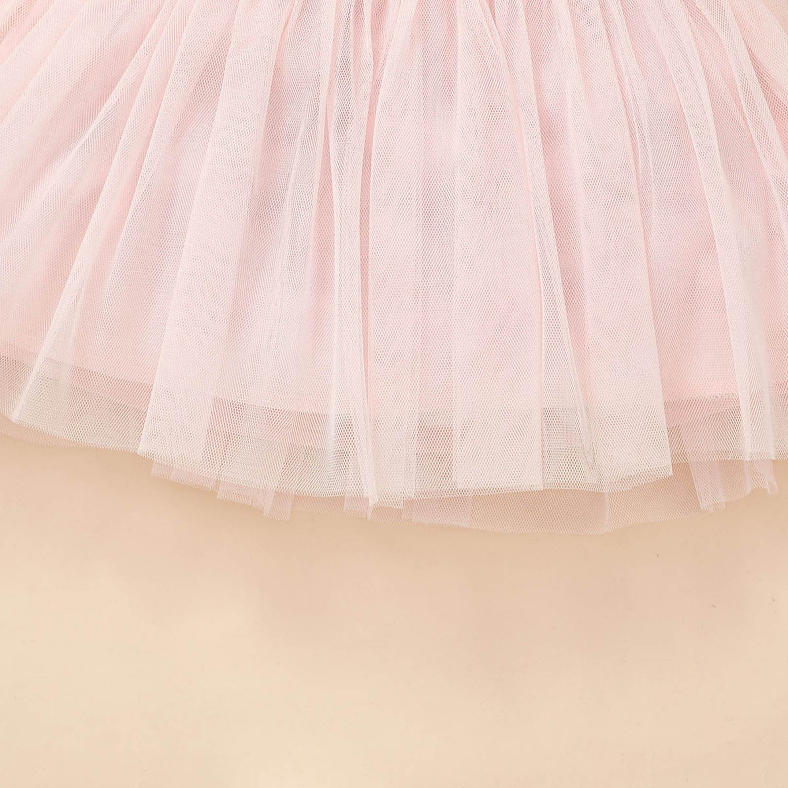 Infant Baby Girls 3-Piece Denim Coat and Heart Print Tulle Dress with Headbands