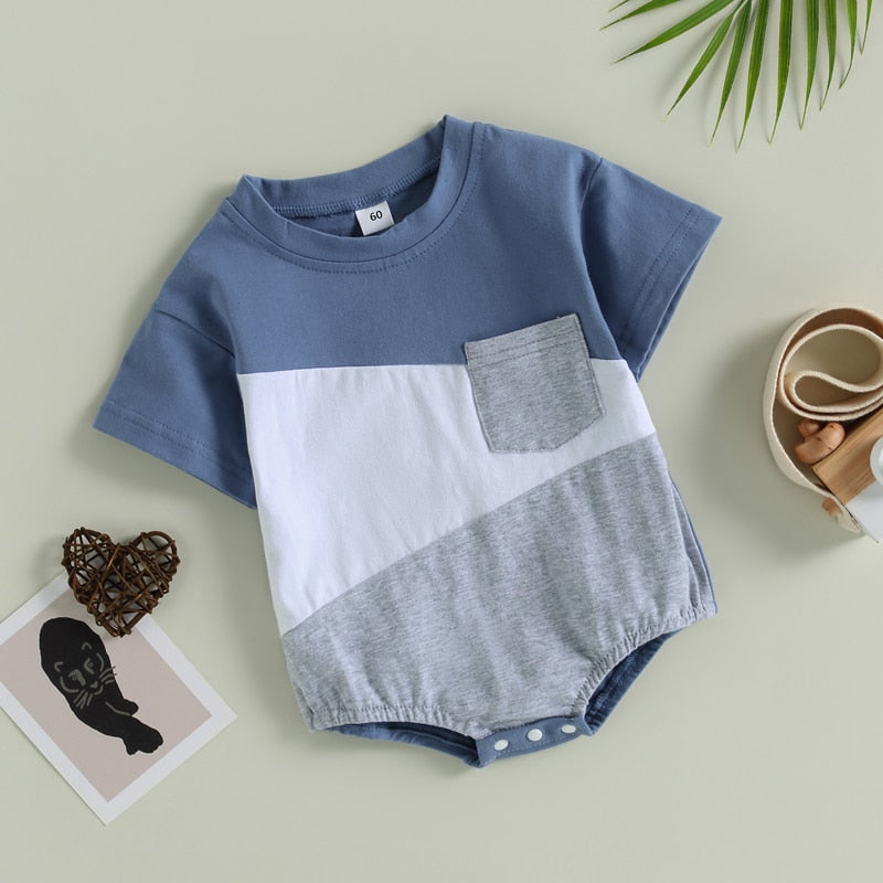 Newborn Infant Baby Boy Casual Summer Bodysuit