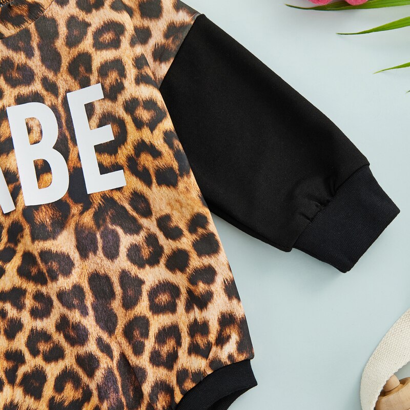Leopard Print Rompers for Fashionable Newborns