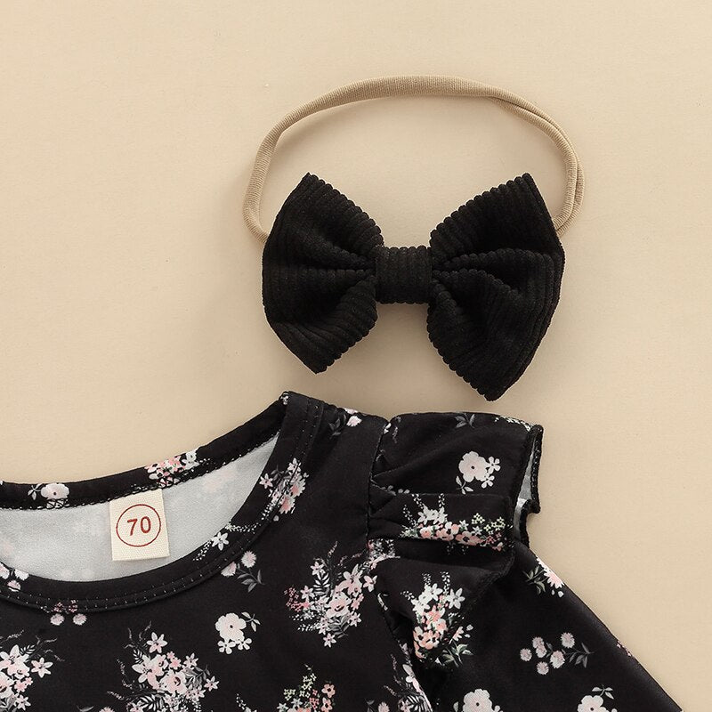 Vintage Autumn Newborn Baby Girls Clothes Sets
