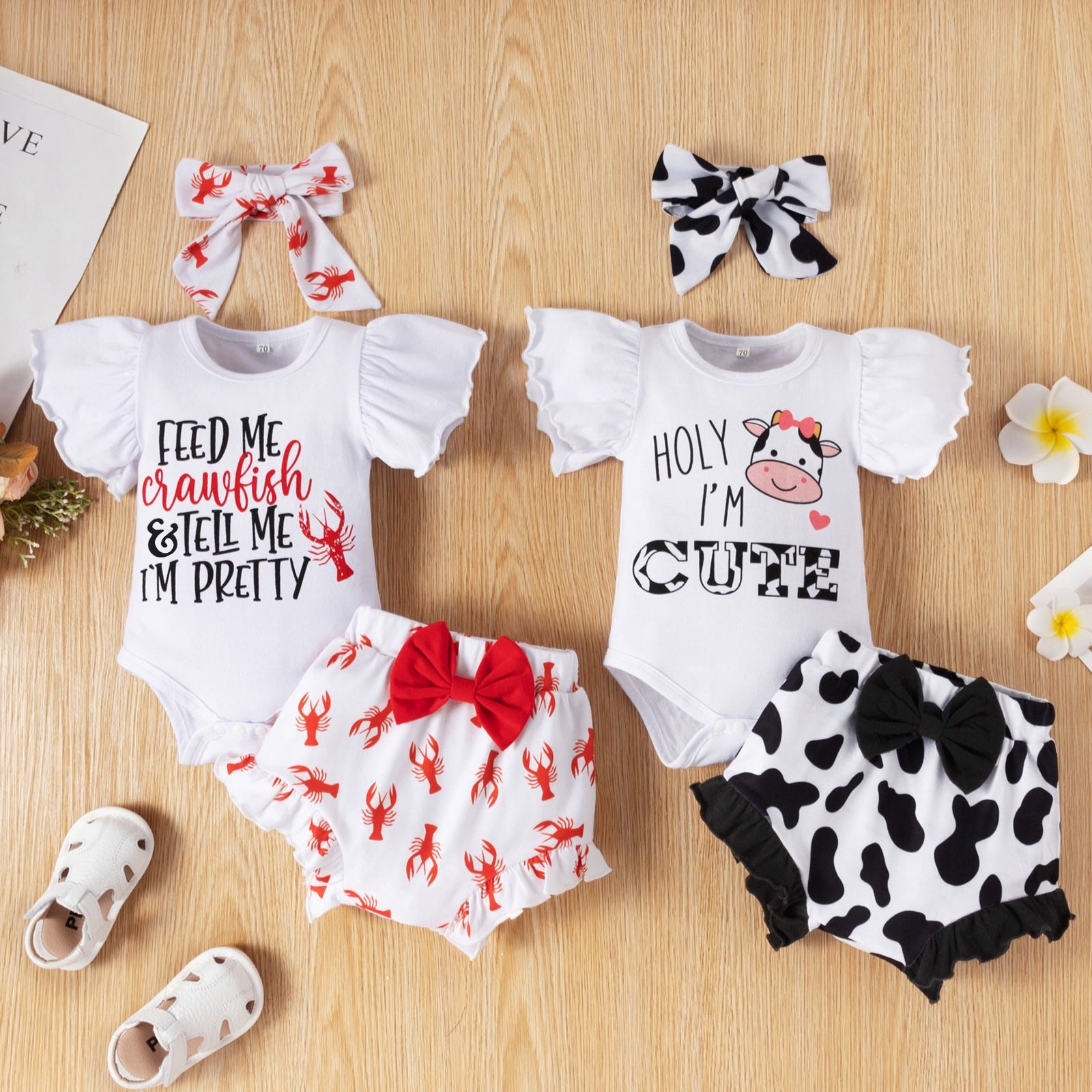 Stylish 3-Piece Summer Outfits Set for Baby Girls