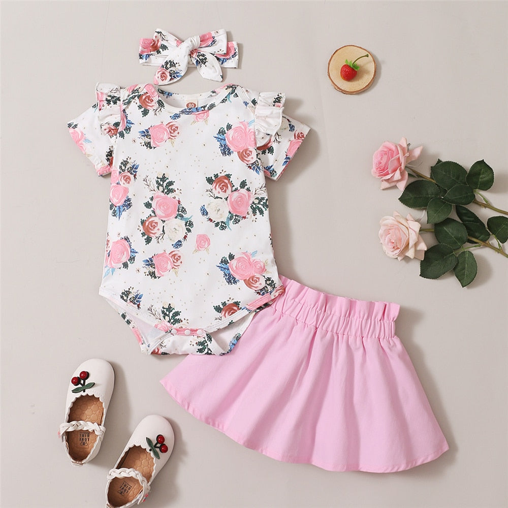 Cute and Comfy 2-Piece Baby Girl Summer Outfit Set