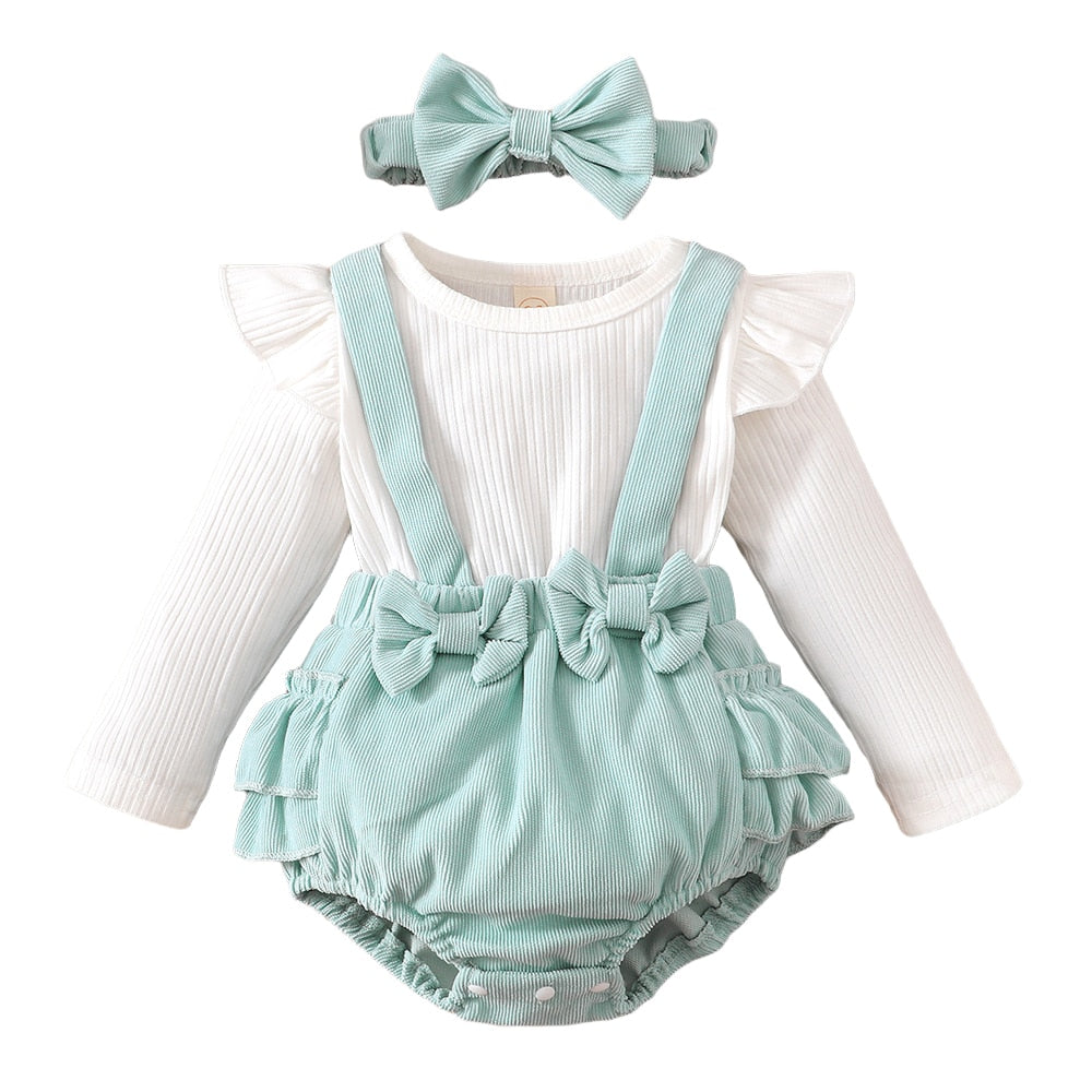 Stylish and Comfy Romper Outfit for Baby Girls - Perfect for All Seasons