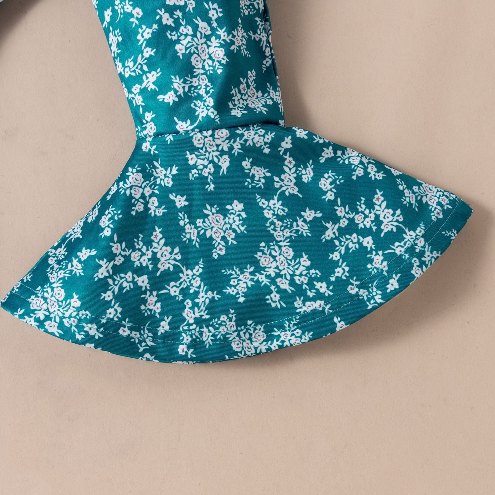 Toddler Girls Summer Clothes Set: Strap Top and Floral Flared Pants