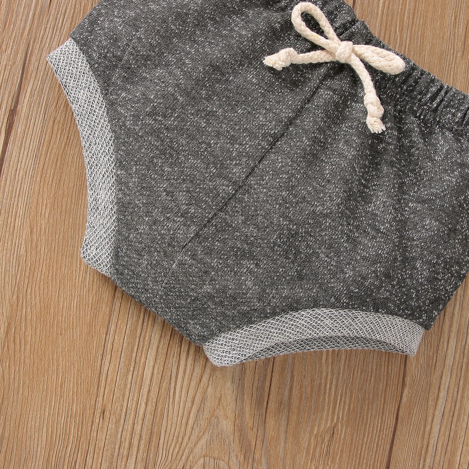 Adorable Newborn Baby Girl Summer Clothing Set with Rainbow Print Bodysuit and Shorts