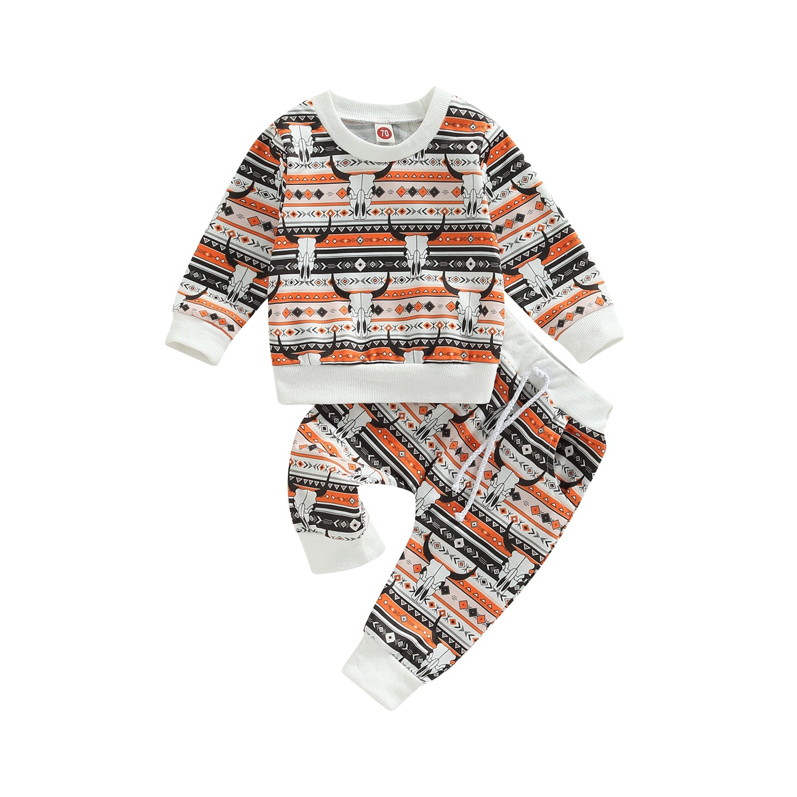Spring Children's Suit: Long-Sleeved Cotton Sweater and Pants Outfit Set for Baby Boys and Girls