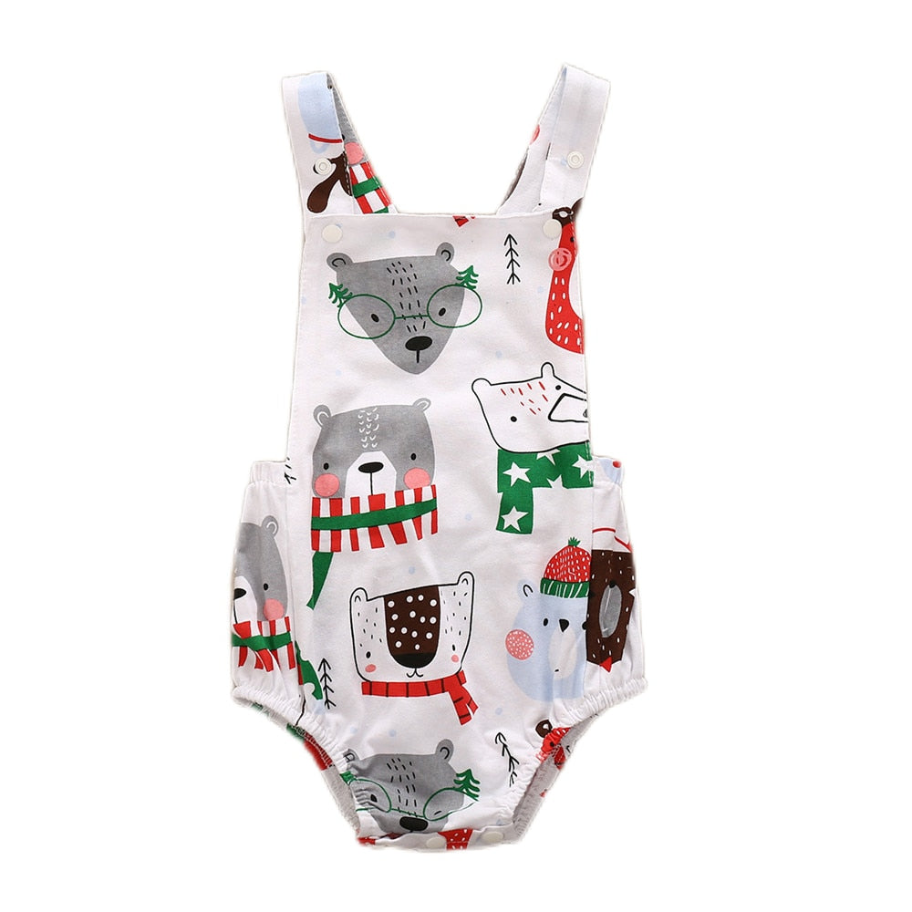 Summer Cartoon Overalls for Kids: Cute Sleeveless Rompers for Boys and Girls