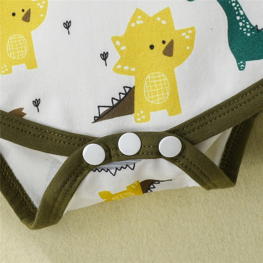 Keep Your Little One Cozy with 3Pcs Baby Clothes Fleece Jacket + Animals Bodysuit + Pants Set