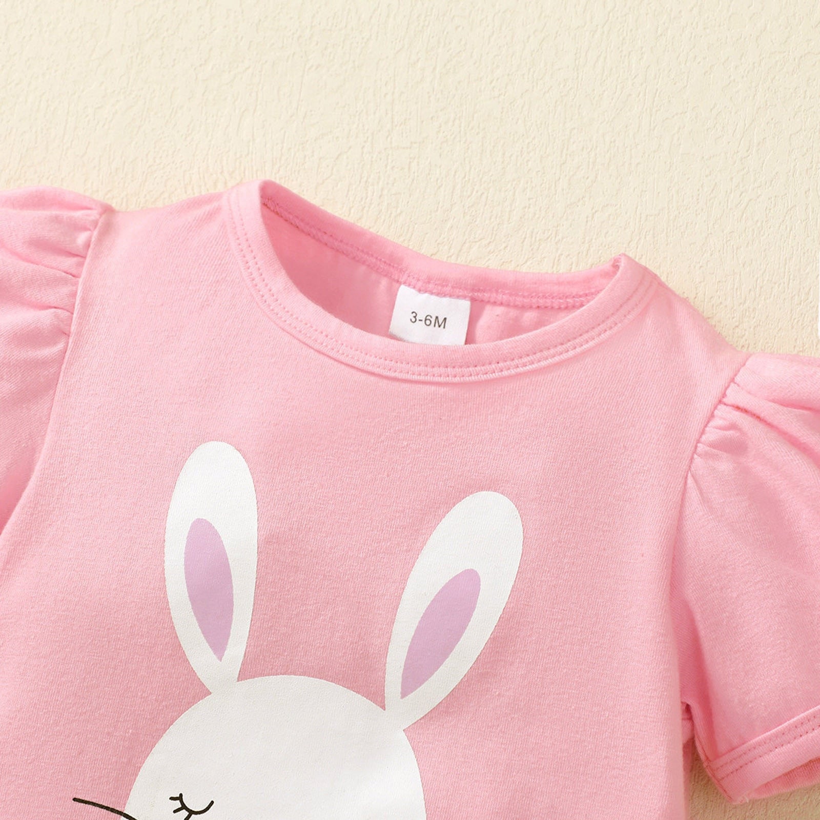 Adorable Infant Baby Easter Outfits Sets for Girls with Rabbit T-shirts and Shorts