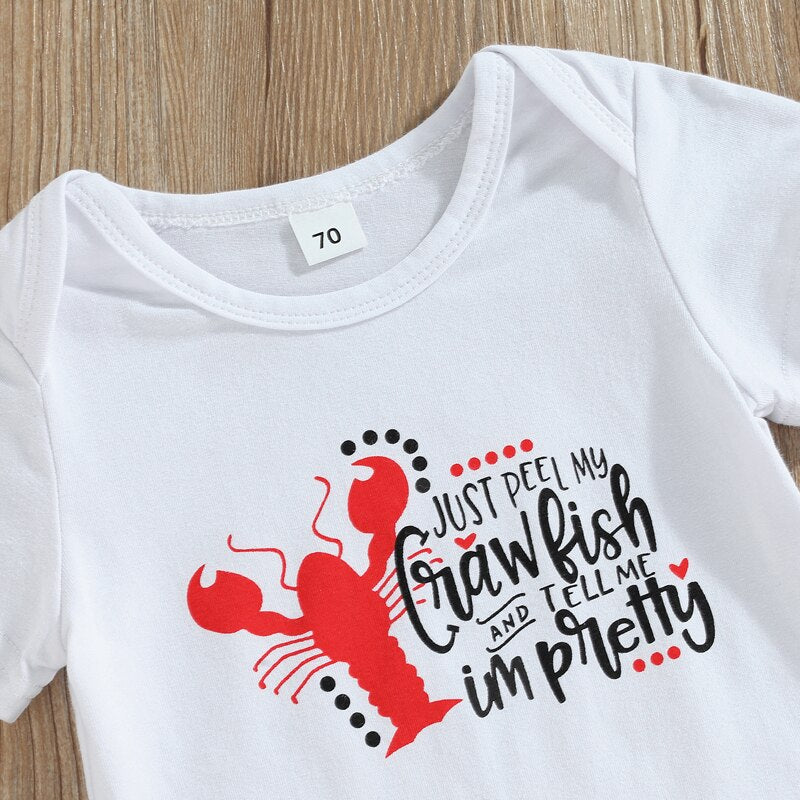 Summer Cartoon Print Baby Clothes Sets