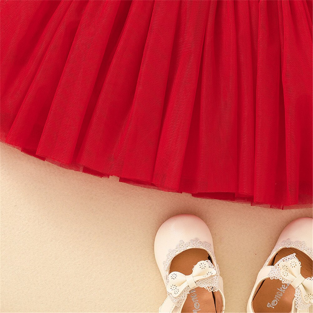 Sweet Valentine's Day Baby Dress with Hearts Print for Girls