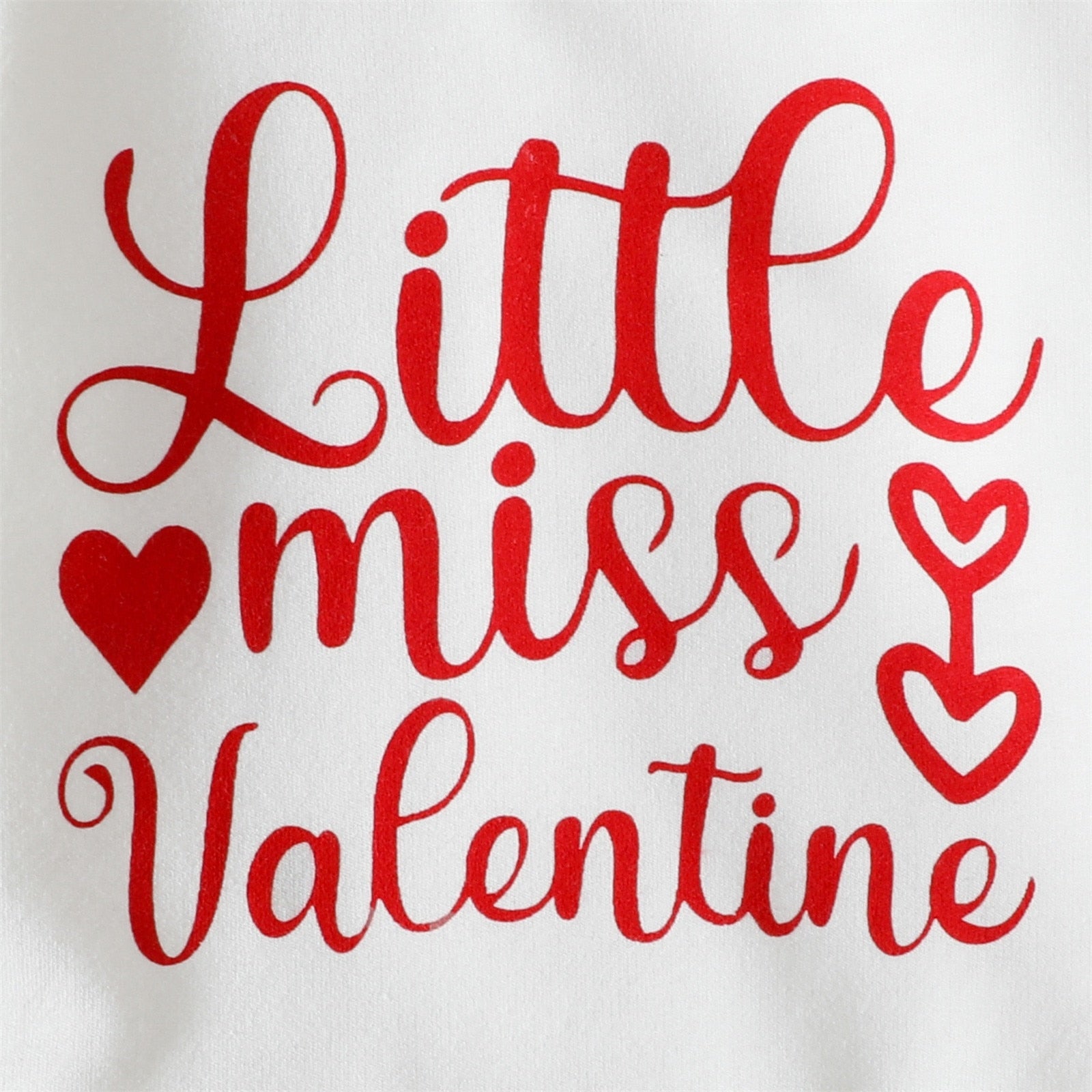 Adorable Valentine's Day Outfit for Little Girls: Love Letter Tops and Heart Flare Pants Set