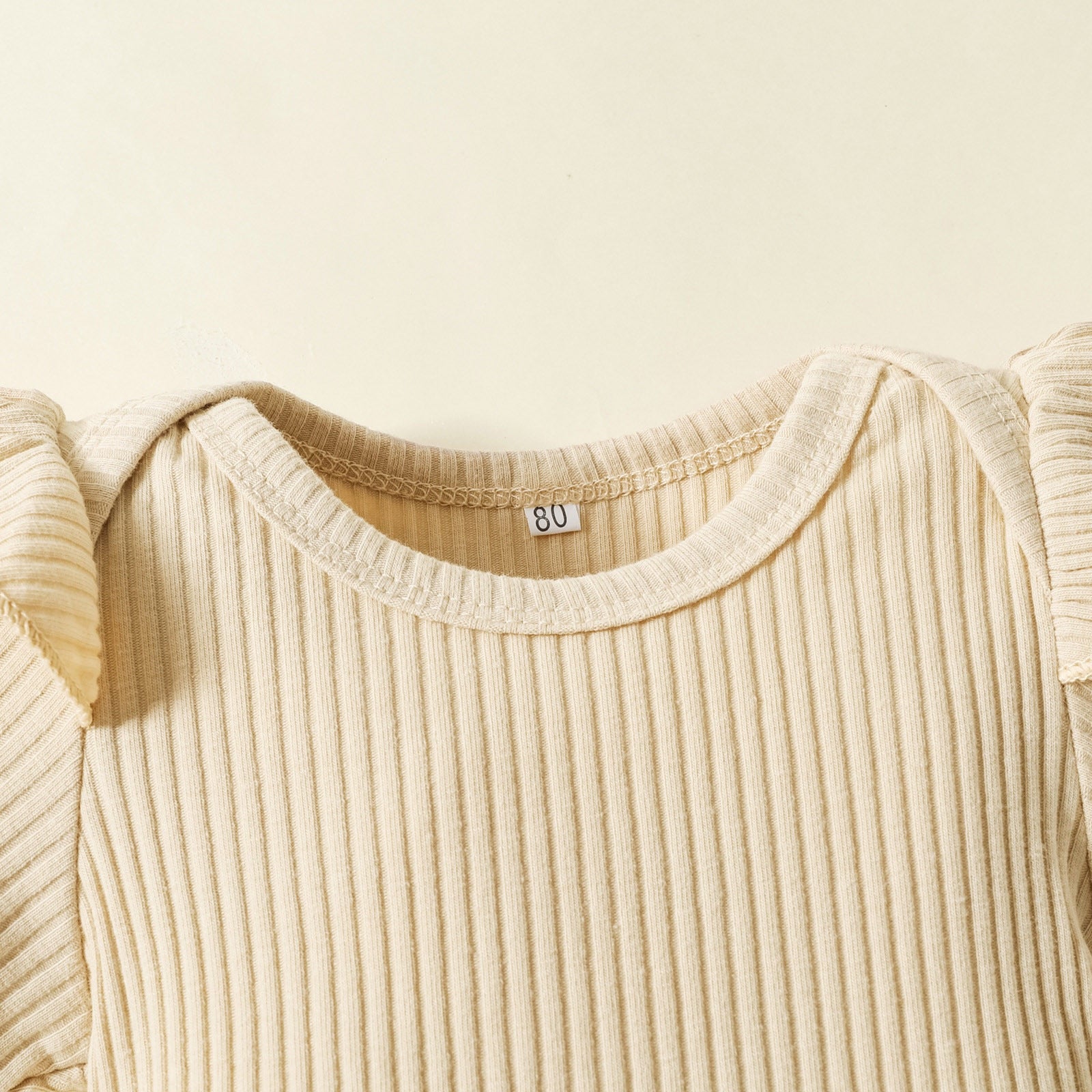 Adorable Infant Baby Girls Summer Clothes Sets - Short Sleeve Ribbed Romper Bodysuit+Shorts+Headband Sets