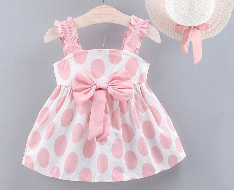 Sweet Polka Dot Baby Girl Dress - BabbeZz