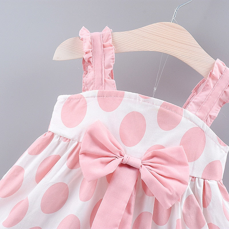 Sweet Polka Dot Baby Girl Dress - BabbeZz
