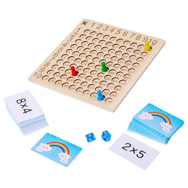 Multiplication Board Game Educational Toys - BabbeZz