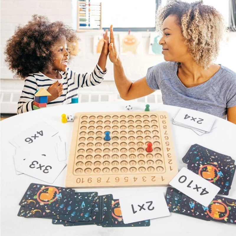 Multiplication Board Game Educational Toys - BabbeZz