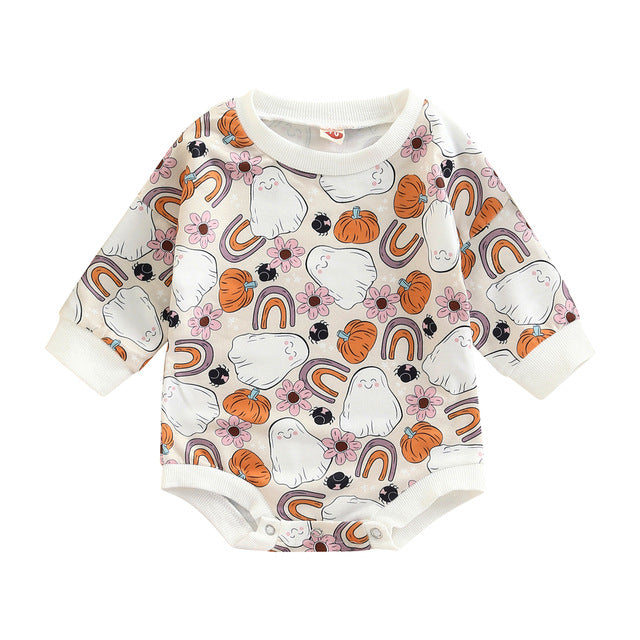 Autumn New Halloween Pumpkin Full Print Harness - BabbeZz