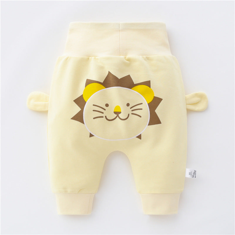 Adorable and Practical Girls' Harem Pants with High Waist Belly Protector