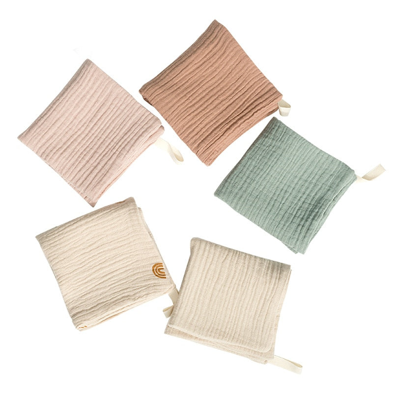 3/5Pcs Baby Square Towel Feeding - BabbeZz