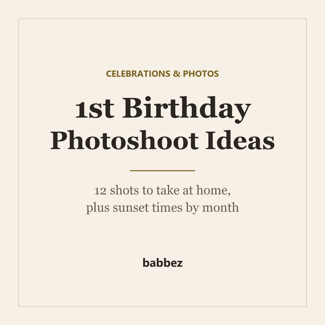 1st Birthday Photoshoot Ideas: 12 Shots to Take at Home