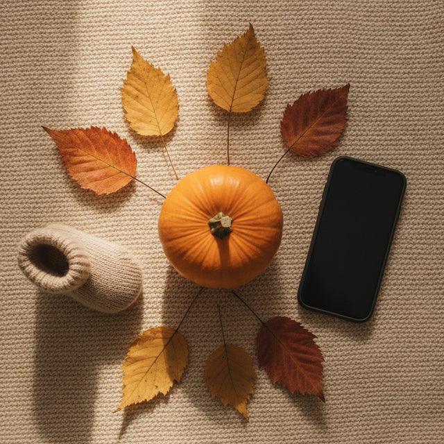 Baby's First Fall Photos at Home (Just a Phone)