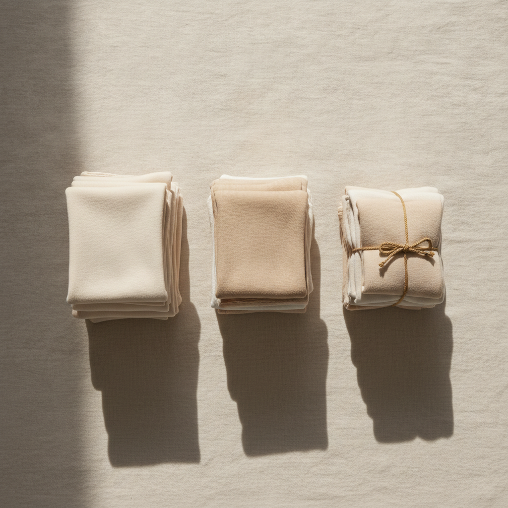 Flat-lay of baby clothing - how-many-baby-clothes-do-you-need
