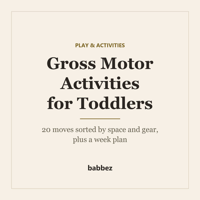 Gross Motor Activities for Toddlers: 20 Moves and a Week Plan