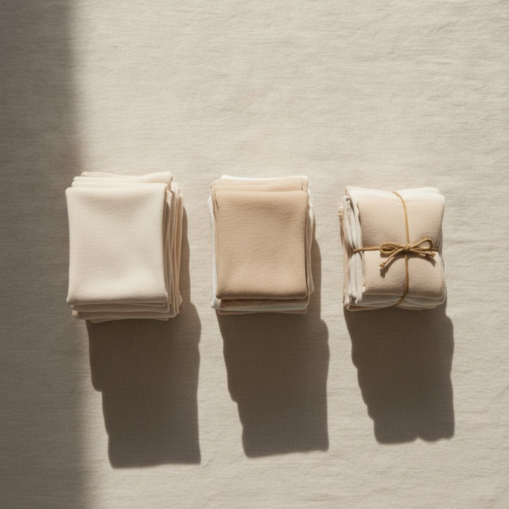 Flat-lay of baby clothing - how-many-baby-clothes-do-you-need