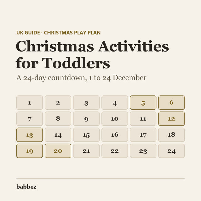 Christmas Activities for Toddlers: A 24-Day Countdown Plan