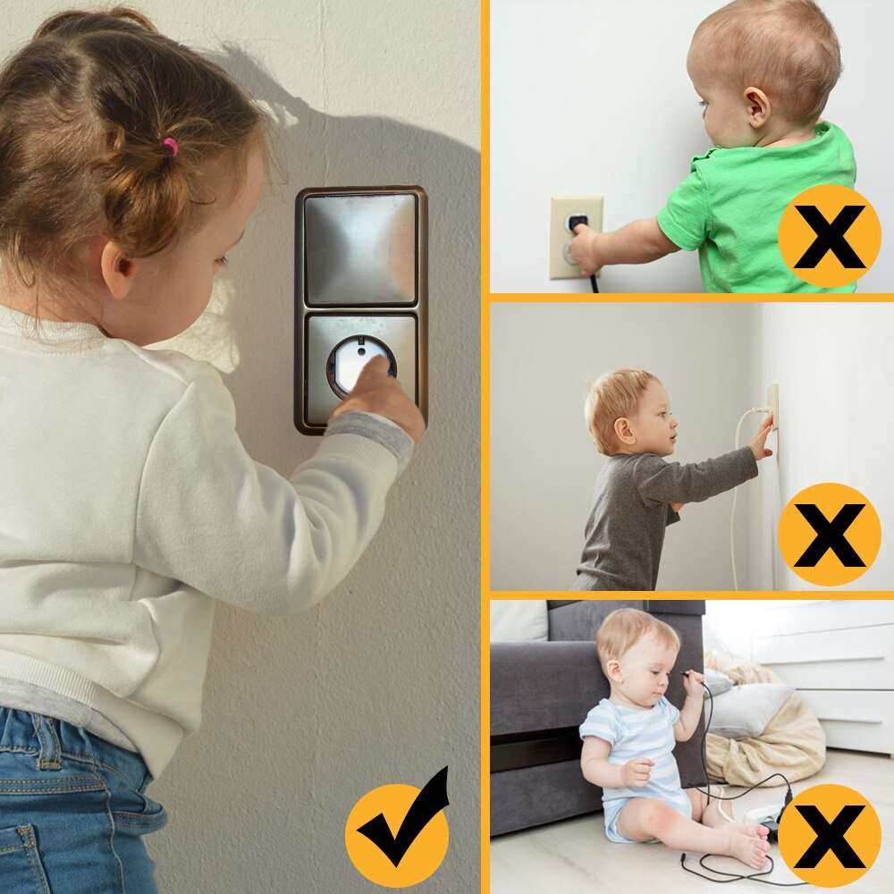 10pcs EU Power Socket Electrical - Babbez
