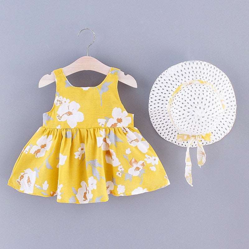 2Pcs/Set Baby Girl Dress Korean Style - Babbez