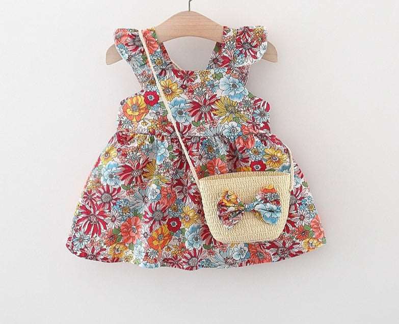 2Pcs/Set Vintage Baby Girl Dresses - Babbez