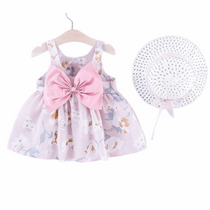 2Pcs/Set Baby Girl Dress Korean Style - Babbez