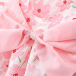 2pcs Bow Baby Girls Flower Fashion Sling Dresses - Babbez