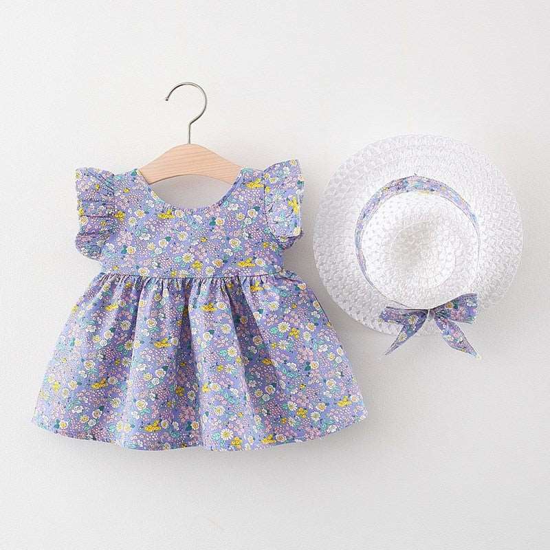 2pcs Dress For Girl Flower - Babbez