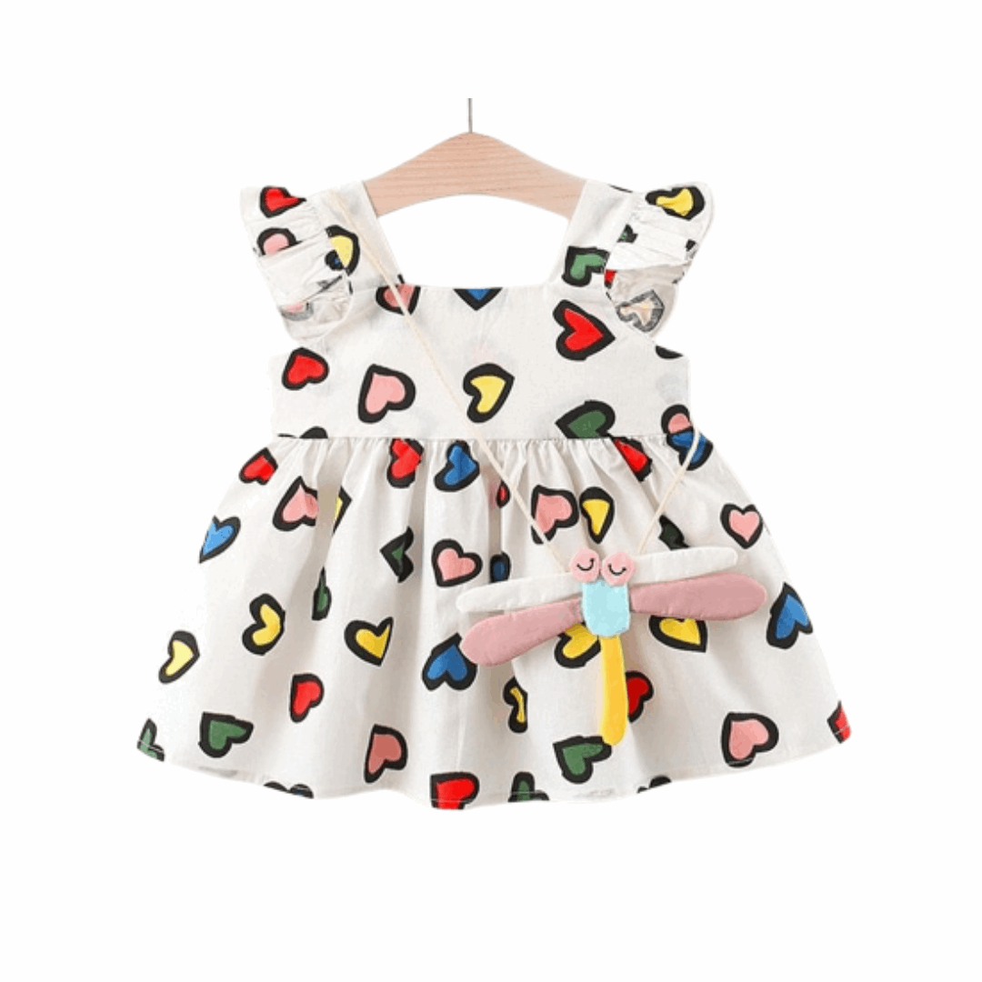 2pcs Sweet Heart Baby Girls Clothing - Babbez