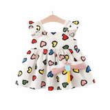 2pcs Sweet Heart Baby Girls Clothing - Babbez